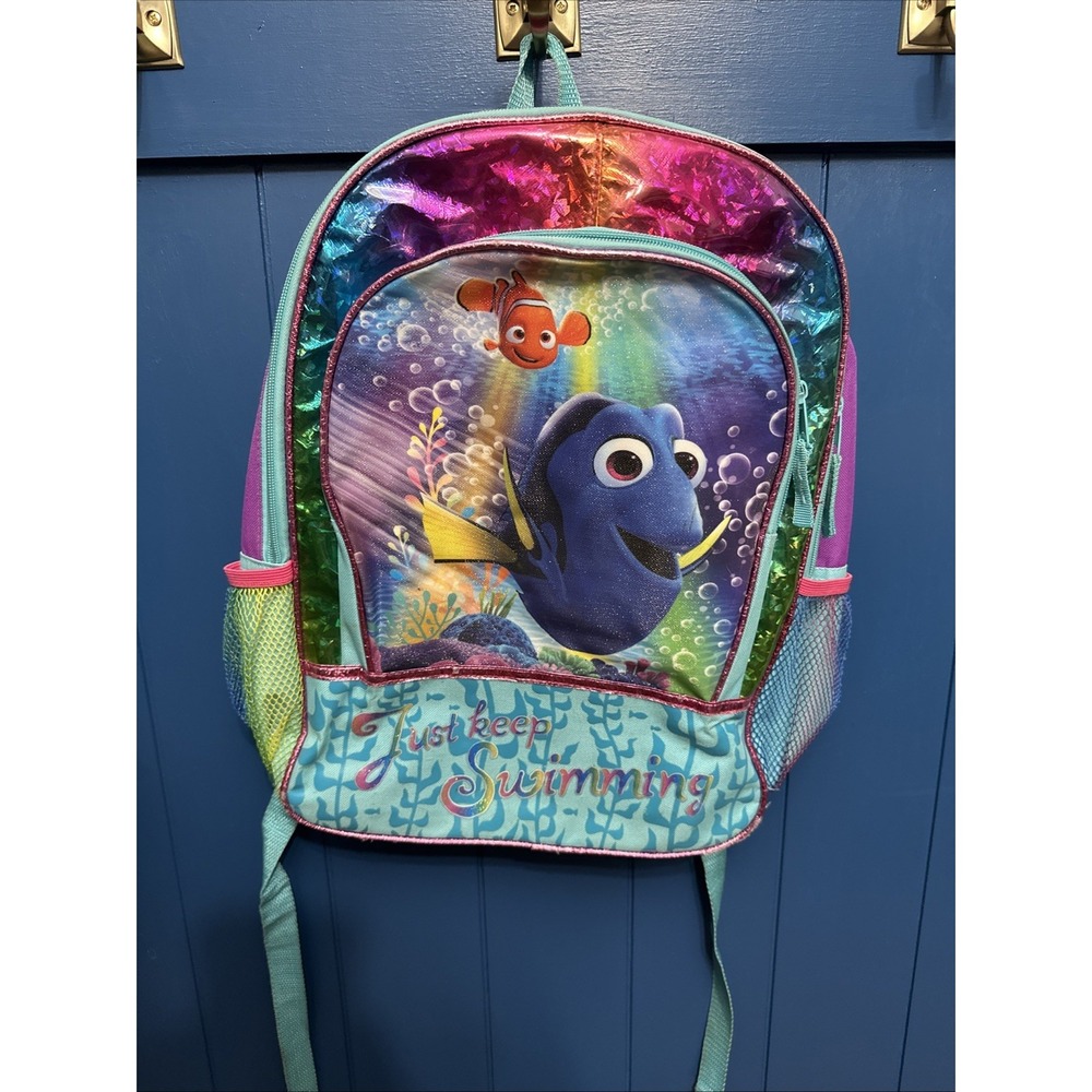 Disney Finding Dory Kids Backpack Highly Visible Reflective Strip Multicolor‎